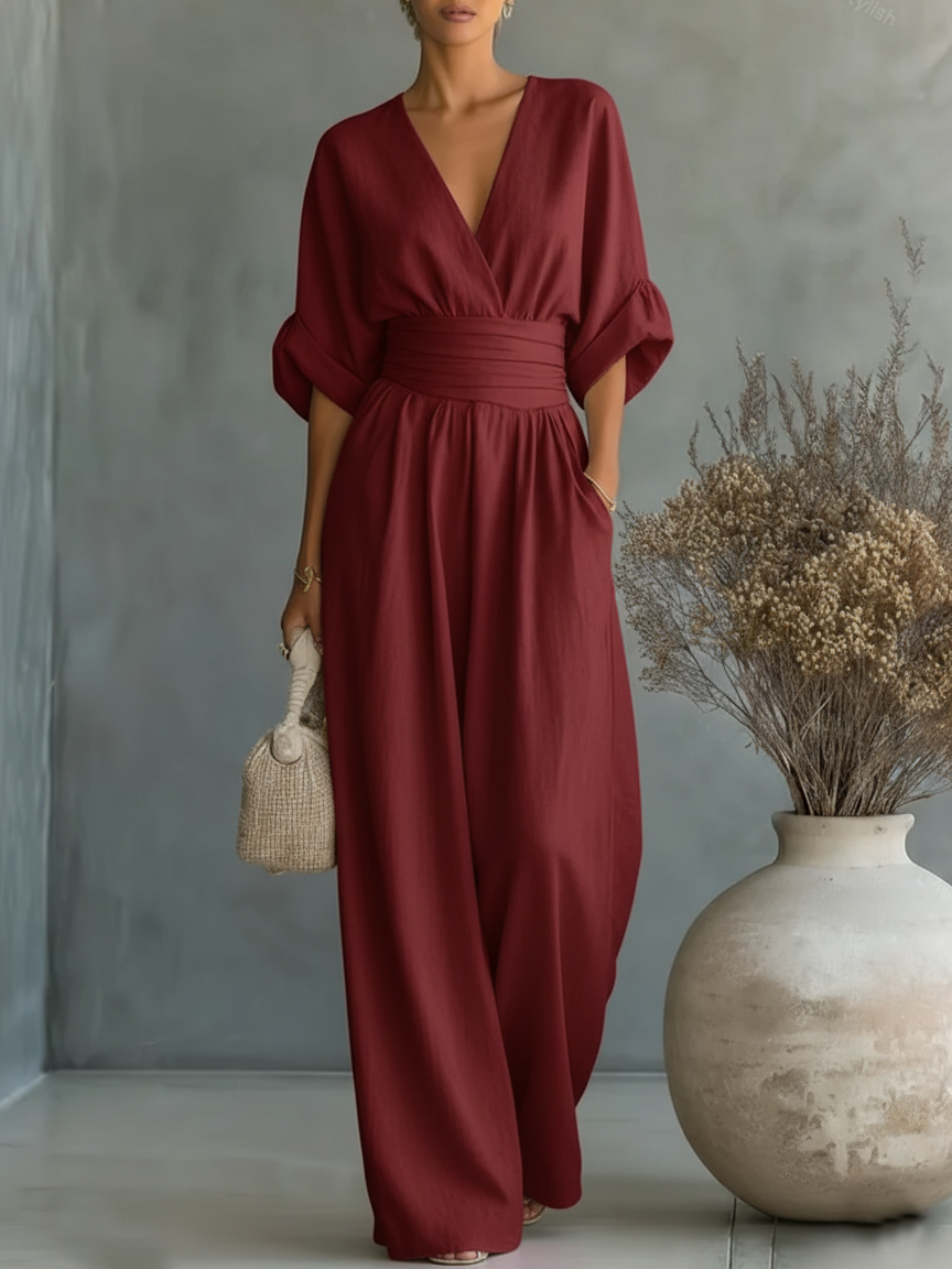 Fluid Wide-Leg Jumpsuit
