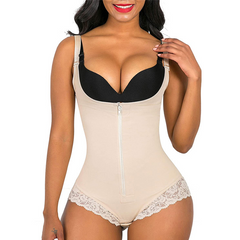Seamless Zip-Front Full Body Corset Shaper