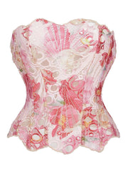 Lace Up Shapewear Tube Top Tummy Control Shapewear