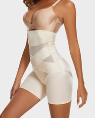 Crossover Bandage High Waist Hip-Lifting Shorts