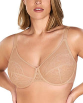 Full Coverage Lace Minimizer Bra - Petal