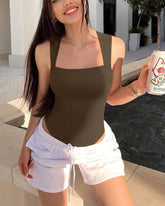 Bodys sin mangas con control de abdomen