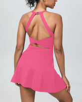 Backless Sleeveless Criss Cross Active Dresse - Easy Peezy
