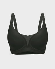 Seamless Mesh Panel Invisible Thin Bra