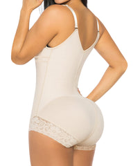 Tummy Control Colombian Open Bust Body Shaper Slimmer Bodysuit
