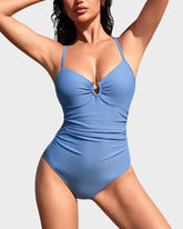 Smart Sculpt U-Ring Cut Out Shaping Swimsuit