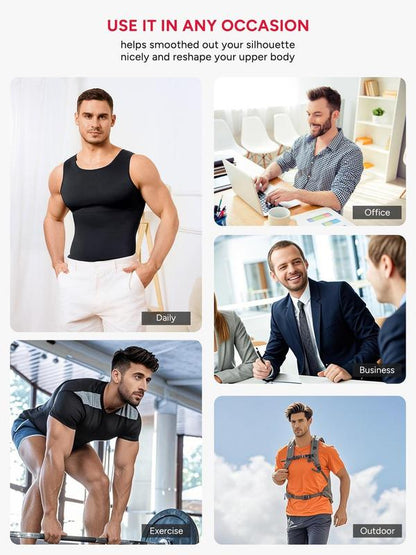 Men's Basic Compression Shapewear Vest