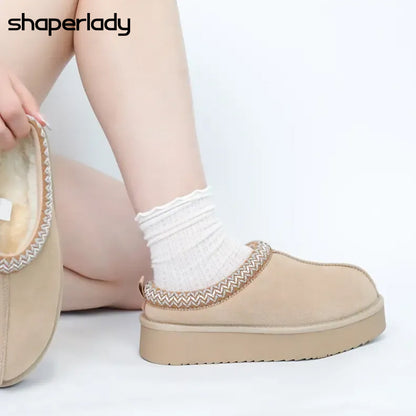 🔥 Women’s Suede Fur-Lined Ankle Boots
