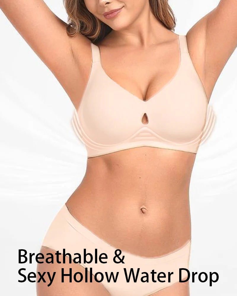 Invisible Jelly Lift Bra with Breathable Water Drop Hollow