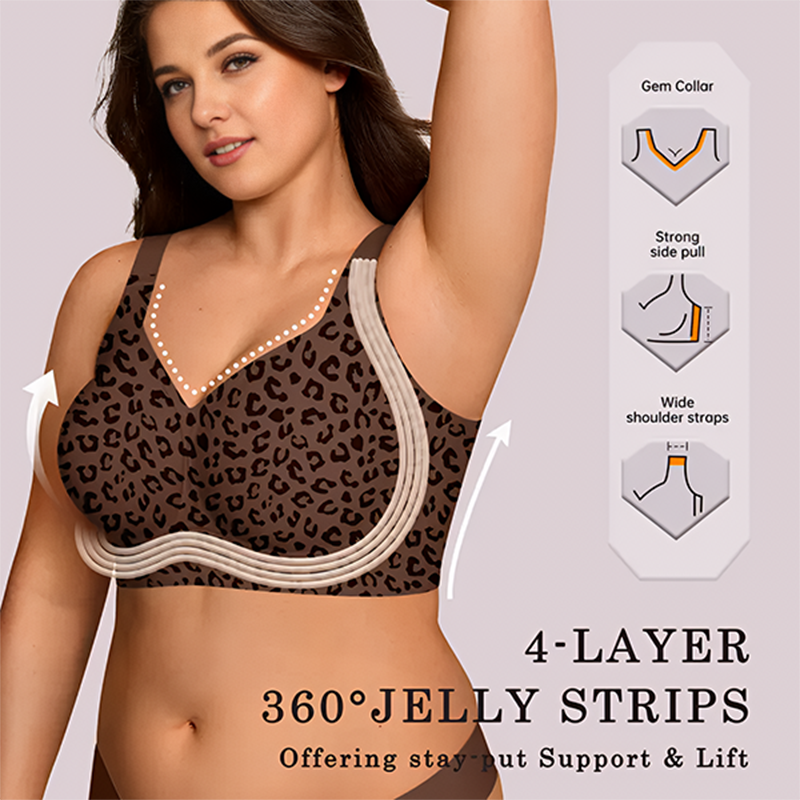 Comfortable Wireless Full Coverage Jelly Smoothing Bra