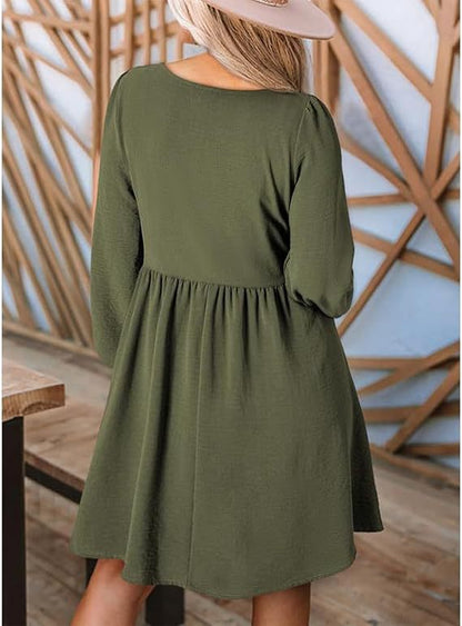 2026 New Women’s Fall Casual Dresses, Soft Loose Everyday Dress