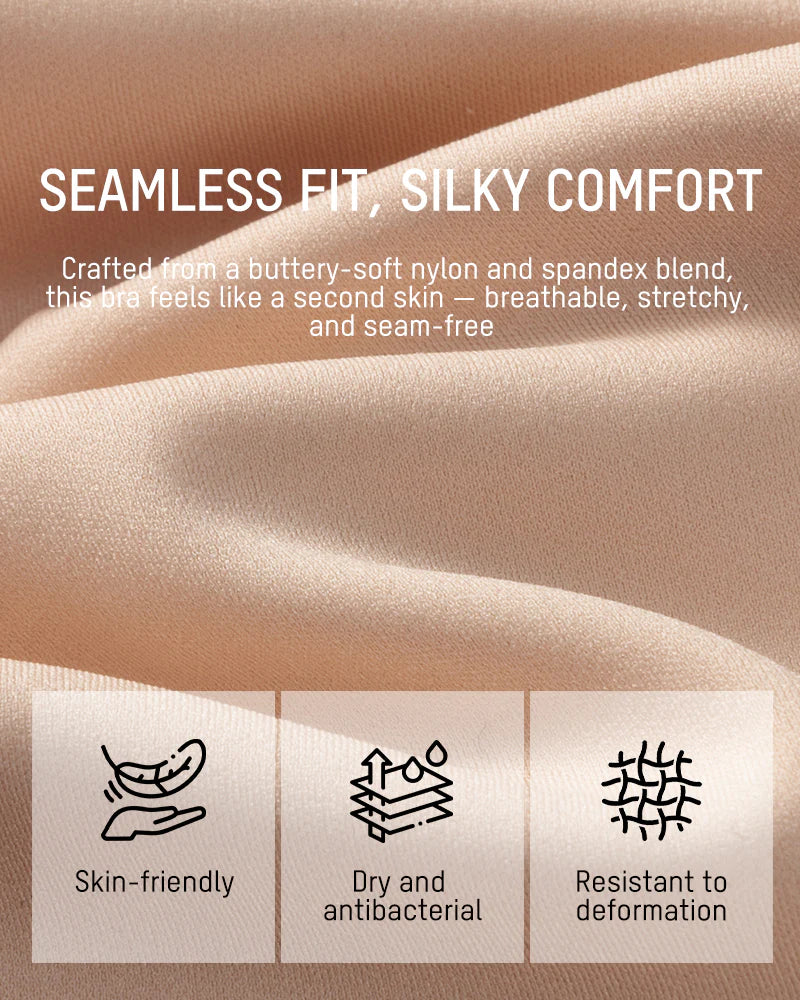 Invisible Jelly Lift Bra with Breathable Water Drop Hollow