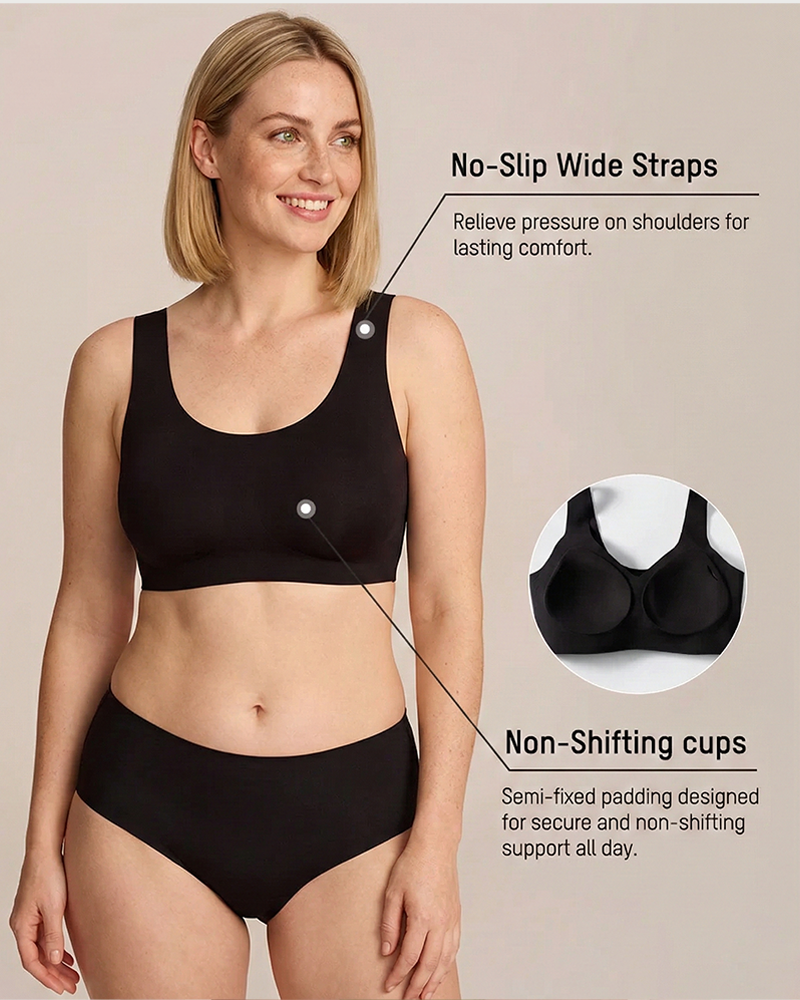 Lifting Wire-Free Antibacterial Jelly Bra
