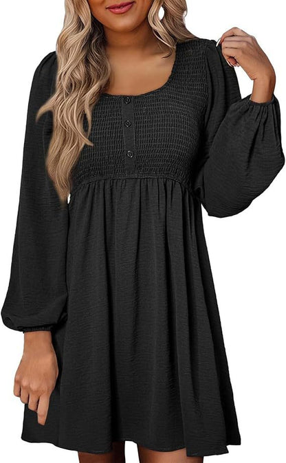 2026 New Women’s Fall Casual Dresses, Soft Loose Everyday Dress