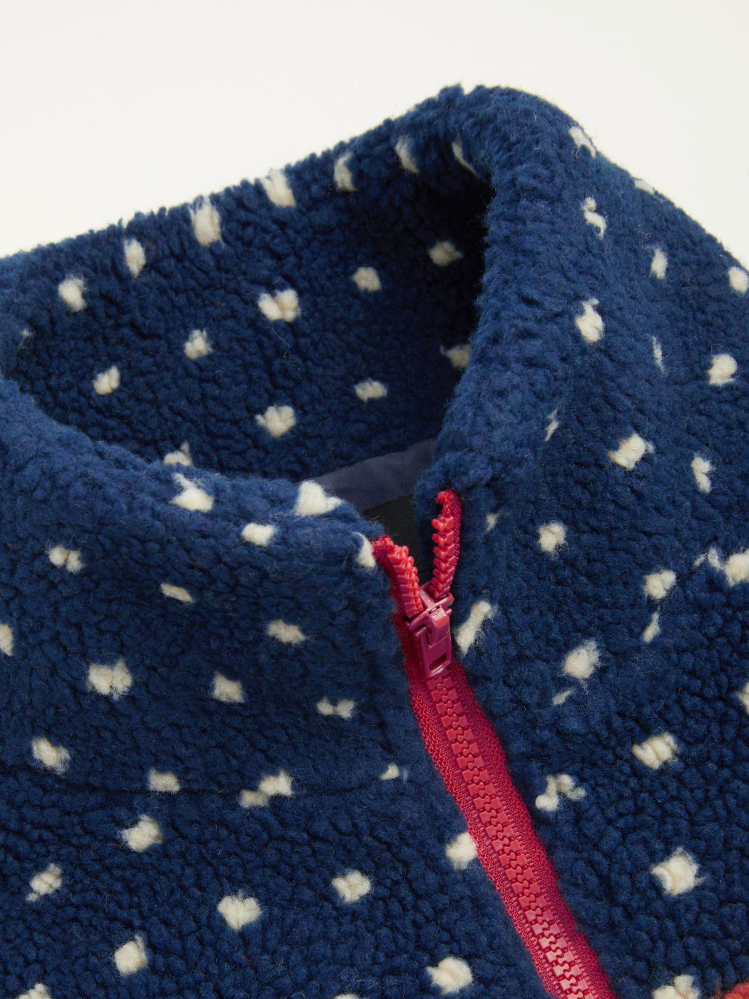 Fleece Collar Graphic Jacket