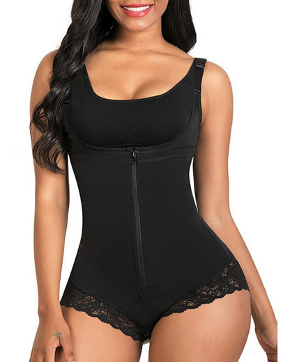 Seamless Zip-Front Full Body Corset Shaper