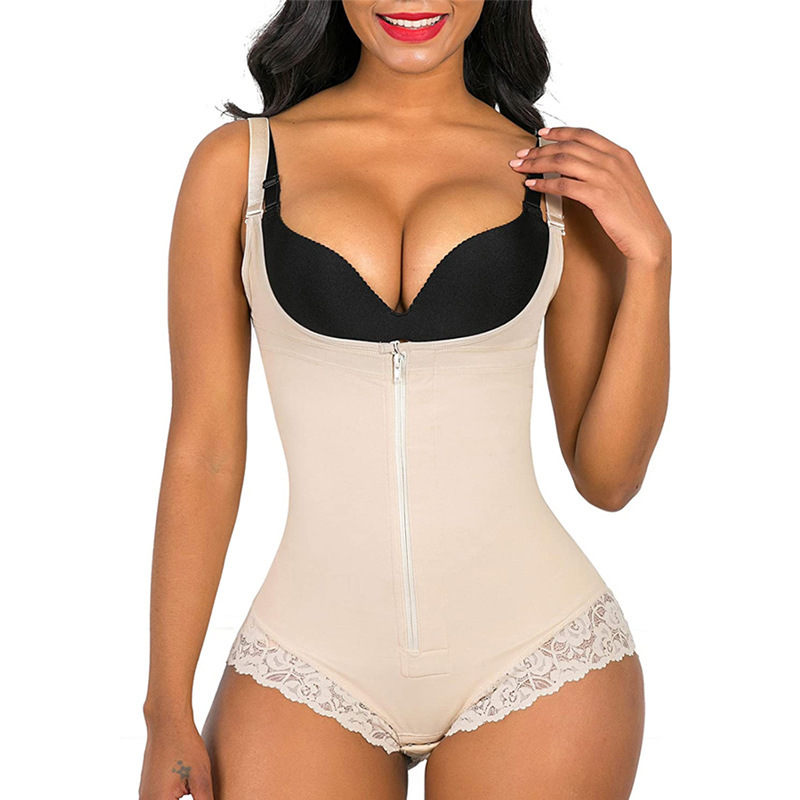 Seamless Zip-Front Full Body Corset Shaper