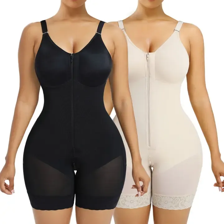 Tummy Control Butt Lifter Shaper with Zipper Crotch Fajas Colombianas