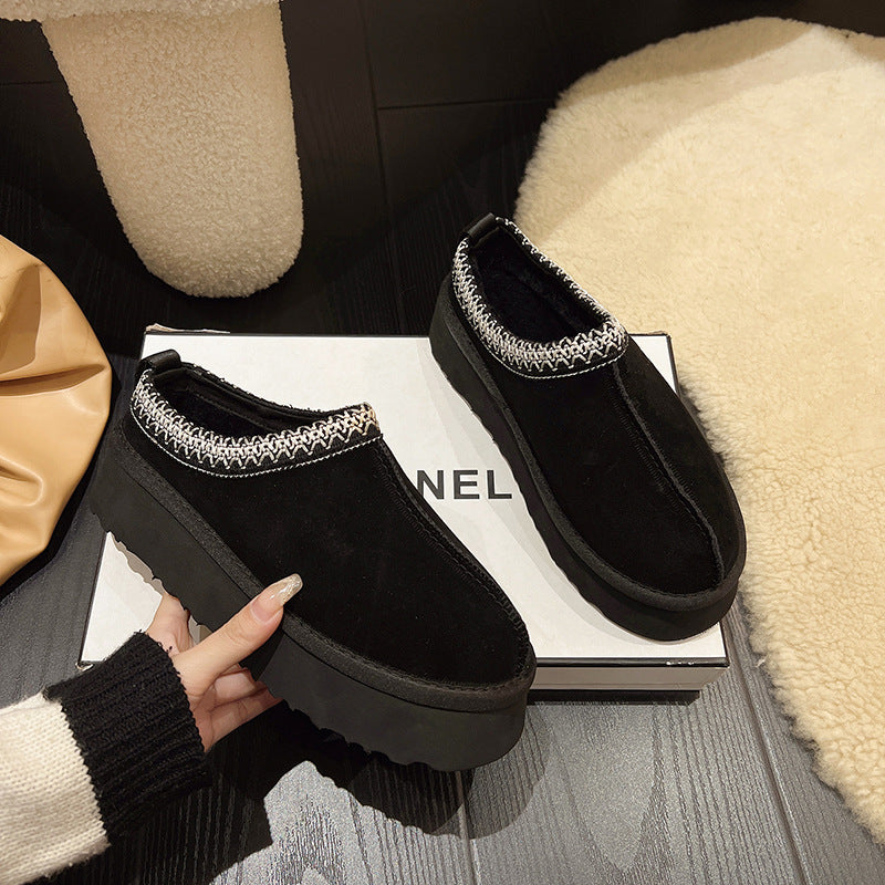 🔥 Women’s Suede Fur-Lined Ankle Boots