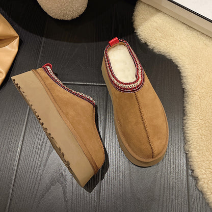 🔥 Women’s Suede Fur-Lined Ankle Boots