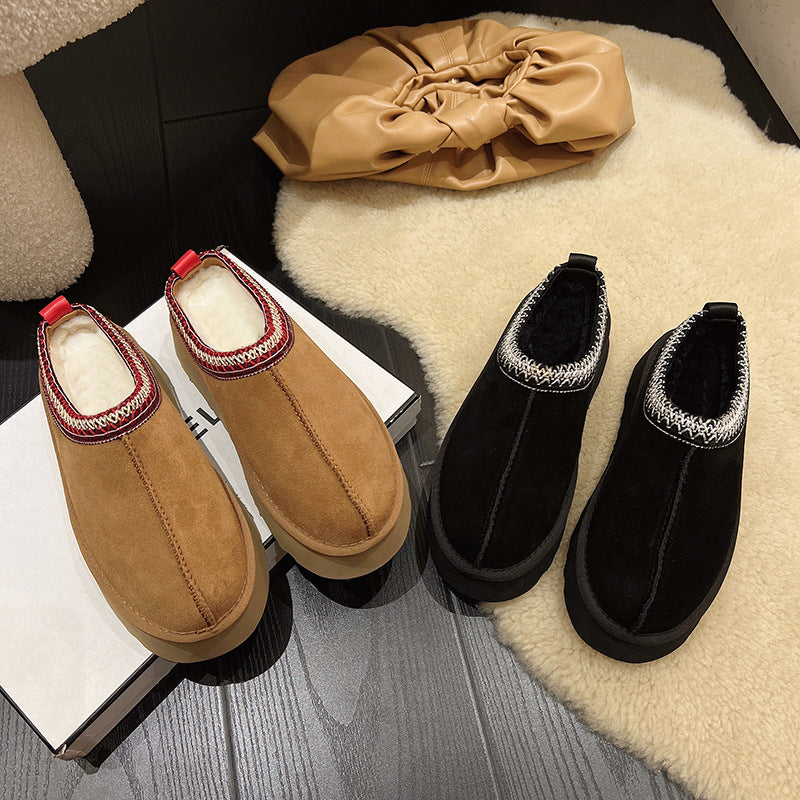 🔥 Women’s Suede Fur-Lined Ankle Boots
