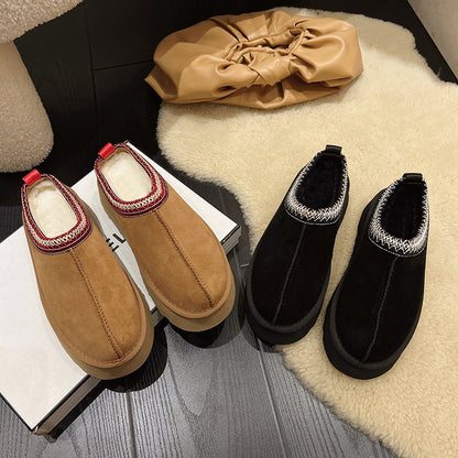 🔥 Women’s Suede Fur-Lined Ankle Boots