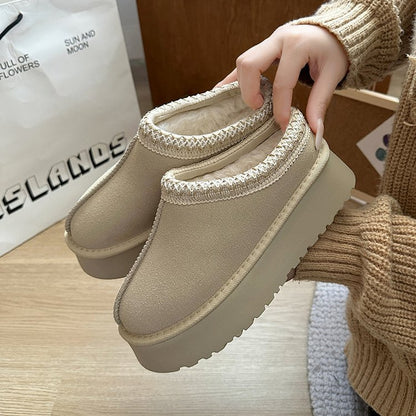 🔥 Women’s Suede Fur-Lined Ankle Boots