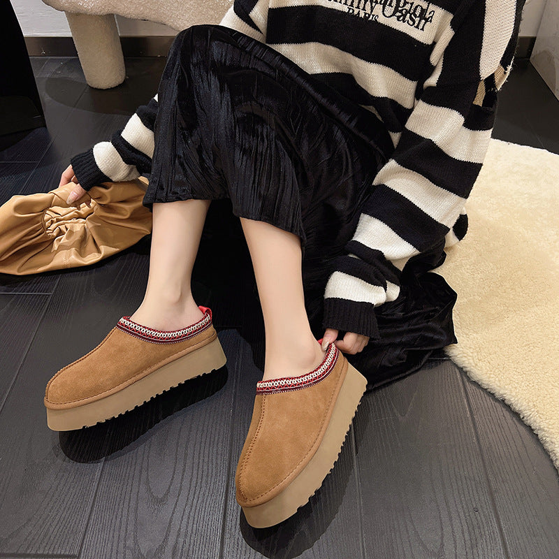 🔥 Women’s Suede Fur-Lined Ankle Boots