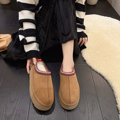 🔥 Women’s Suede Fur-Lined Ankle Boots