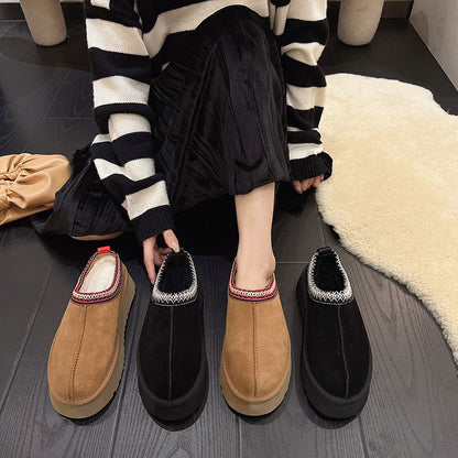 🔥 Women’s Suede Fur-Lined Ankle Boots
