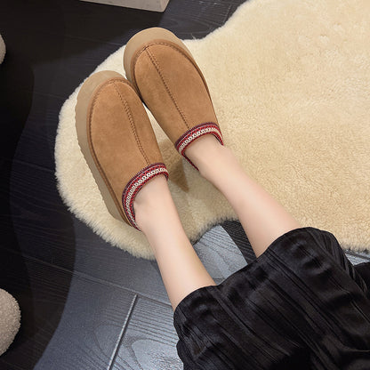 🔥 Women’s Suede Fur-Lined Ankle Boots