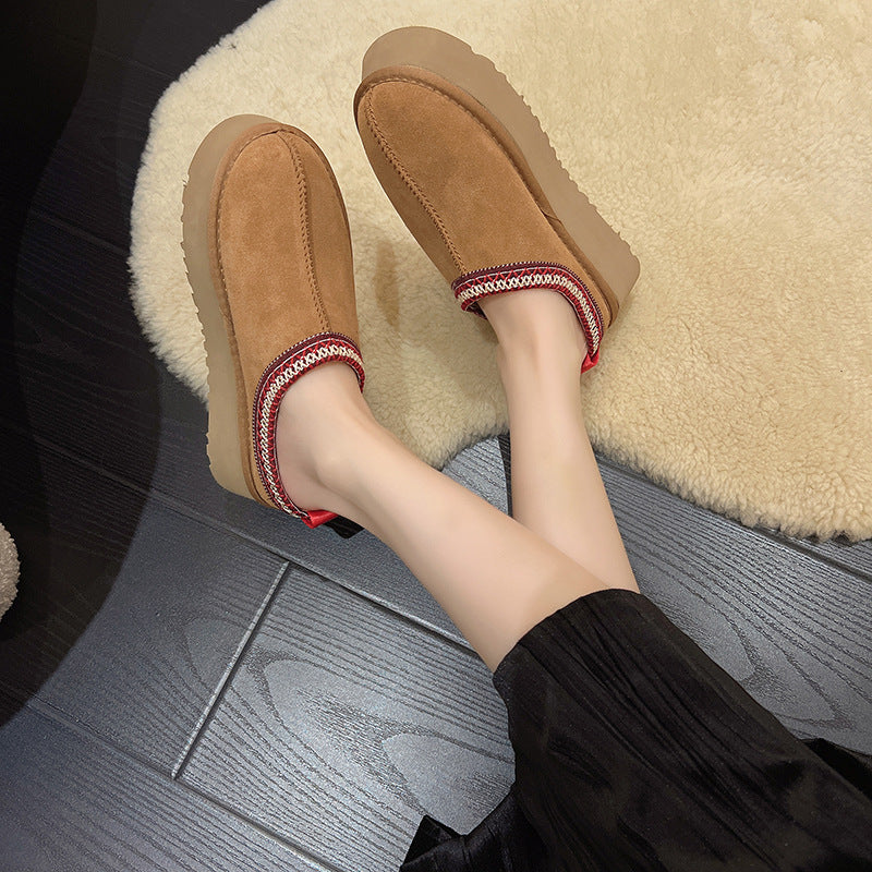 🔥 Women’s Suede Fur-Lined Ankle Boots