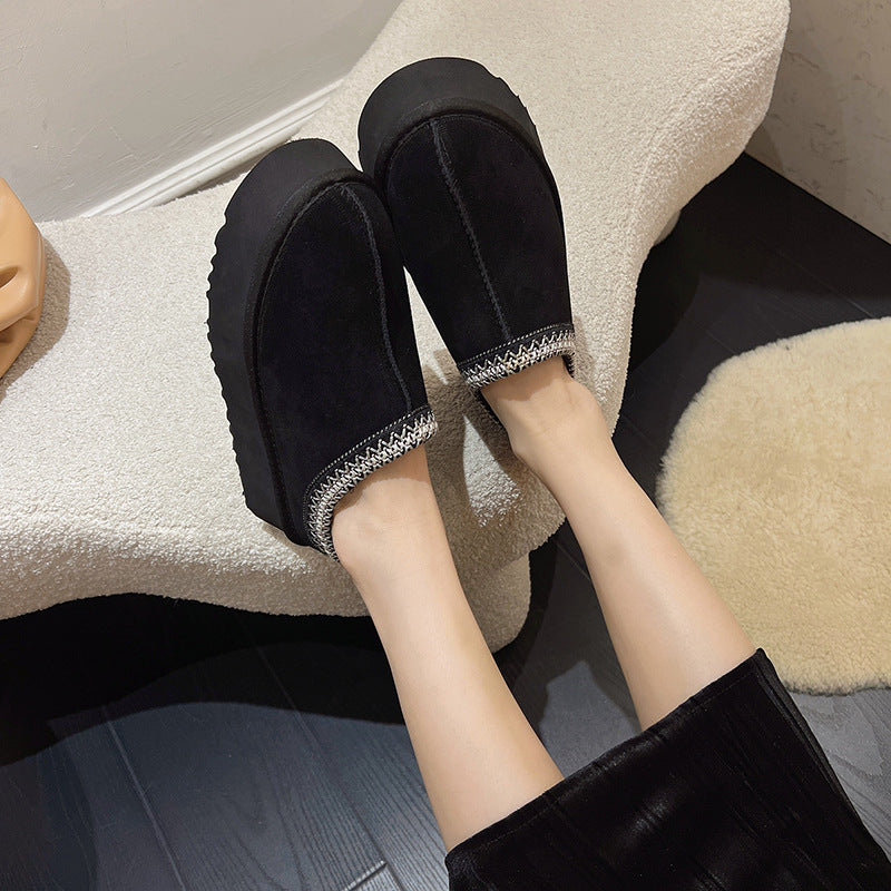 🔥 Women’s Suede Fur-Lined Ankle Boots