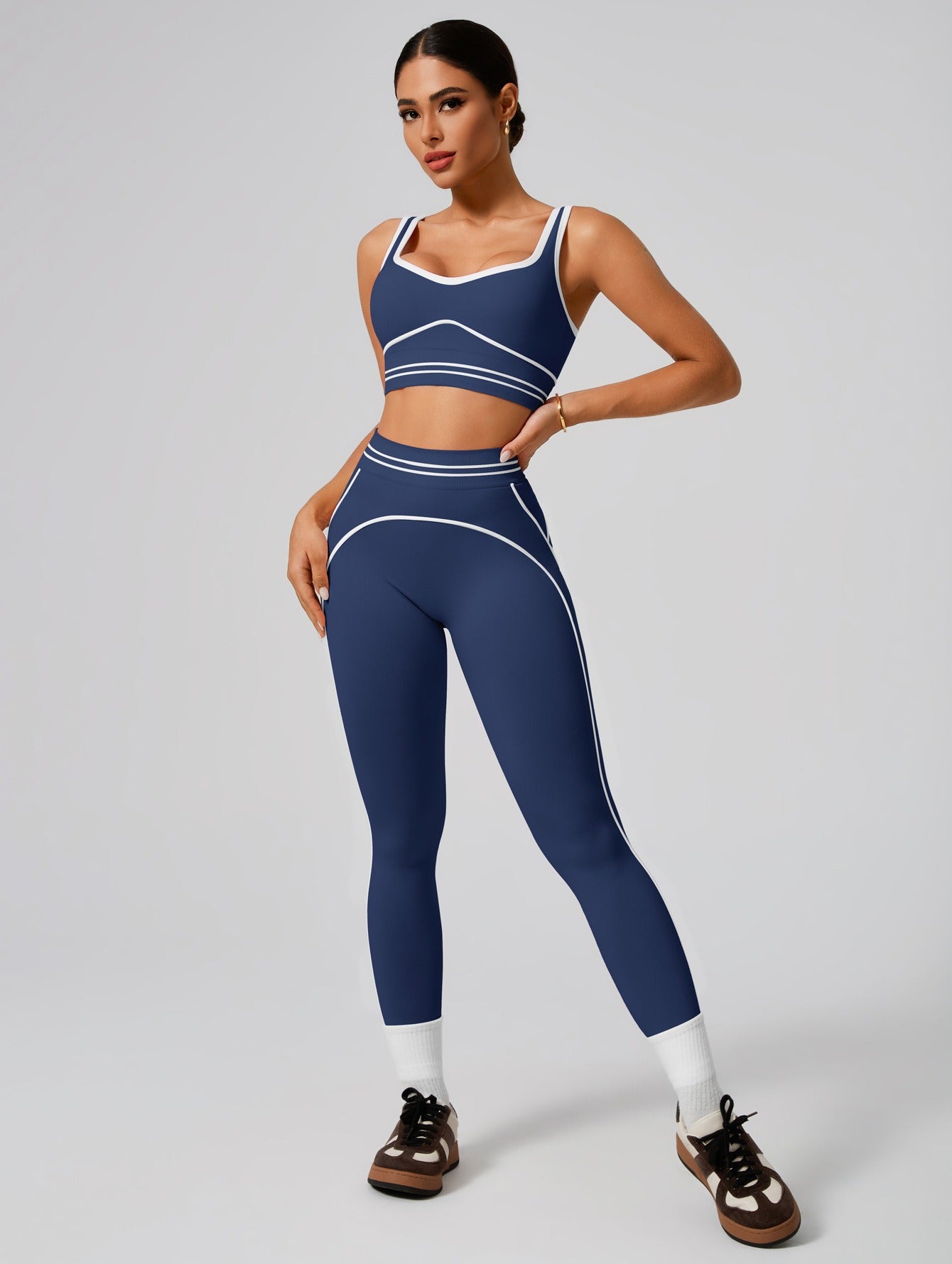 Women's Fashion Versatile High-Waisted Yoga Pants Set