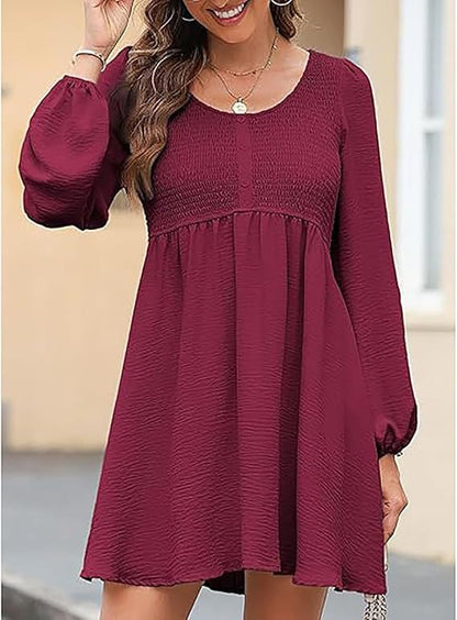 2026 New Women’s Fall Casual Dresses, Soft Loose Everyday Dress