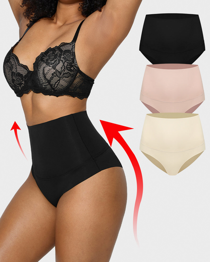 3-Pack High Waisted Tummy Control Briefs