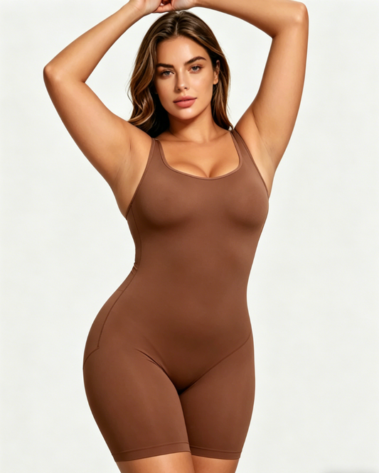 Body moldeador sin costuras hasta medio muslo