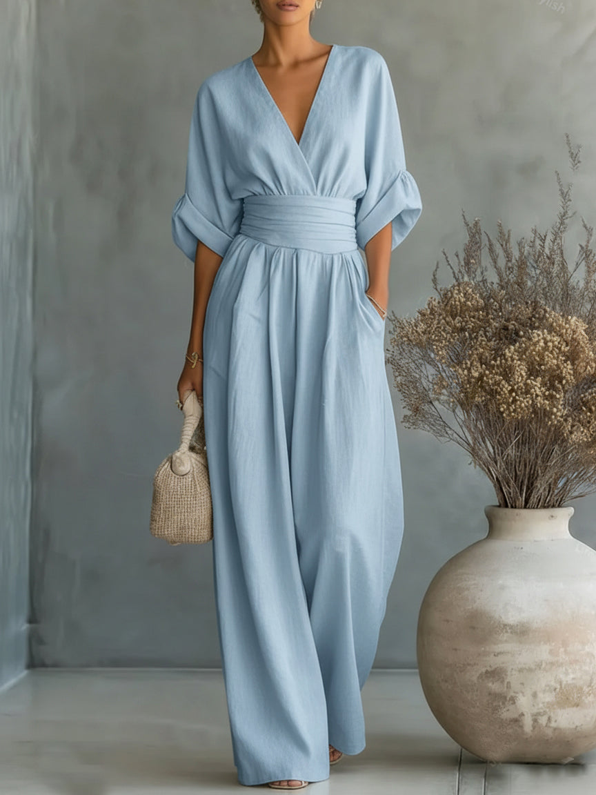 Fluid Wide-Leg Jumpsuit