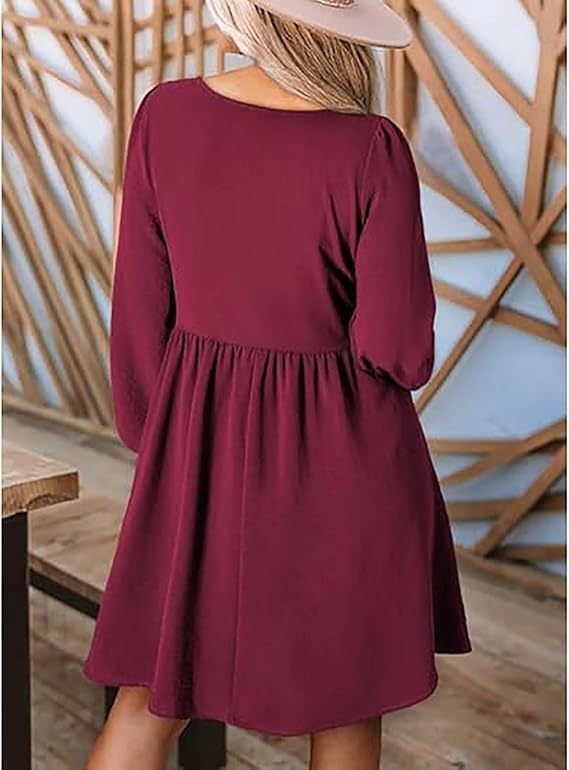 2026 New Women’s Fall Casual Dresses, Soft Loose Everyday Dress