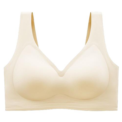 Seamless Wireless V-Neck Jelly Bra Tank Top