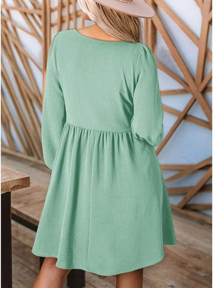 2026 New Women’s Fall Casual Dresses, Soft Loose Everyday Dress