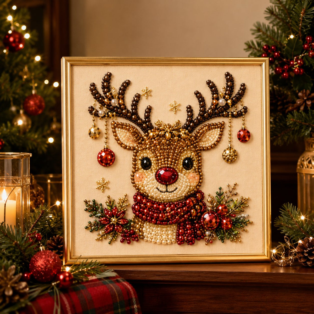 DIY Christmas Pearl Diamond Painting Art Kit