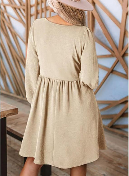 2026 New Women’s Fall Casual Dresses, Soft Loose Everyday Dress
