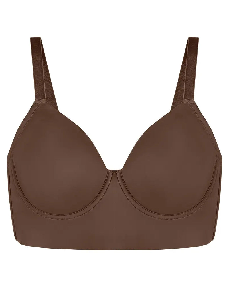 Plus Size Leopard Print Seamless Full Coverage Support Bra