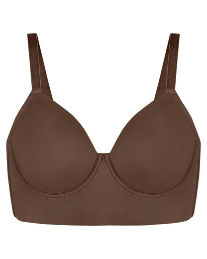 Plus Size Leopard Print Seamless Full Coverage Support Bra