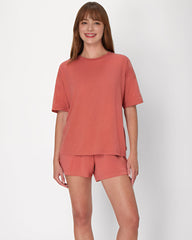 Ultra-Soft Boxy Tee & Shorts Set