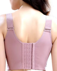 Women's No Steel Ring Bra Front Buckle Lift Bralette Breathable Underwear Breast Gathered Anti-Sagging Lingerie