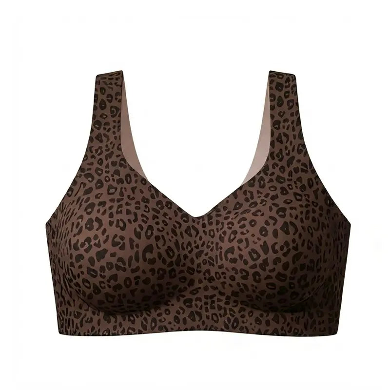 Seamless Wireless V-Neck Jelly Bra Tank Top