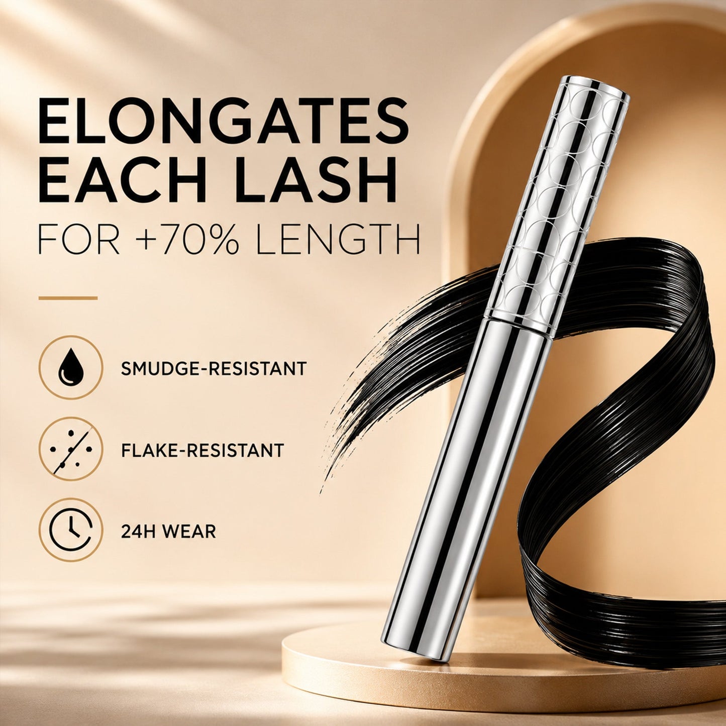 Lengthening & Volumizing Mascara – Clump-Free Lashes
