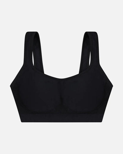Plus Size Seamless Wireless Bra with Sewn-In Pads for Curvy Women